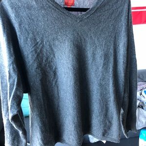 BRAND NEW GREY 100% CASHMERE LONG SLEEVE